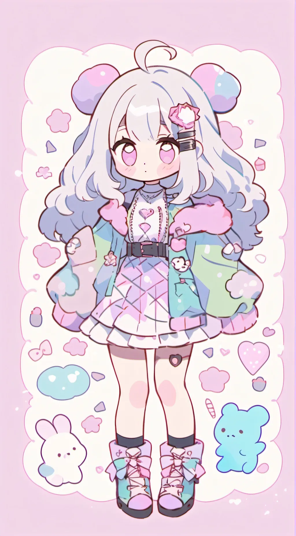 ai character: kitty cat background