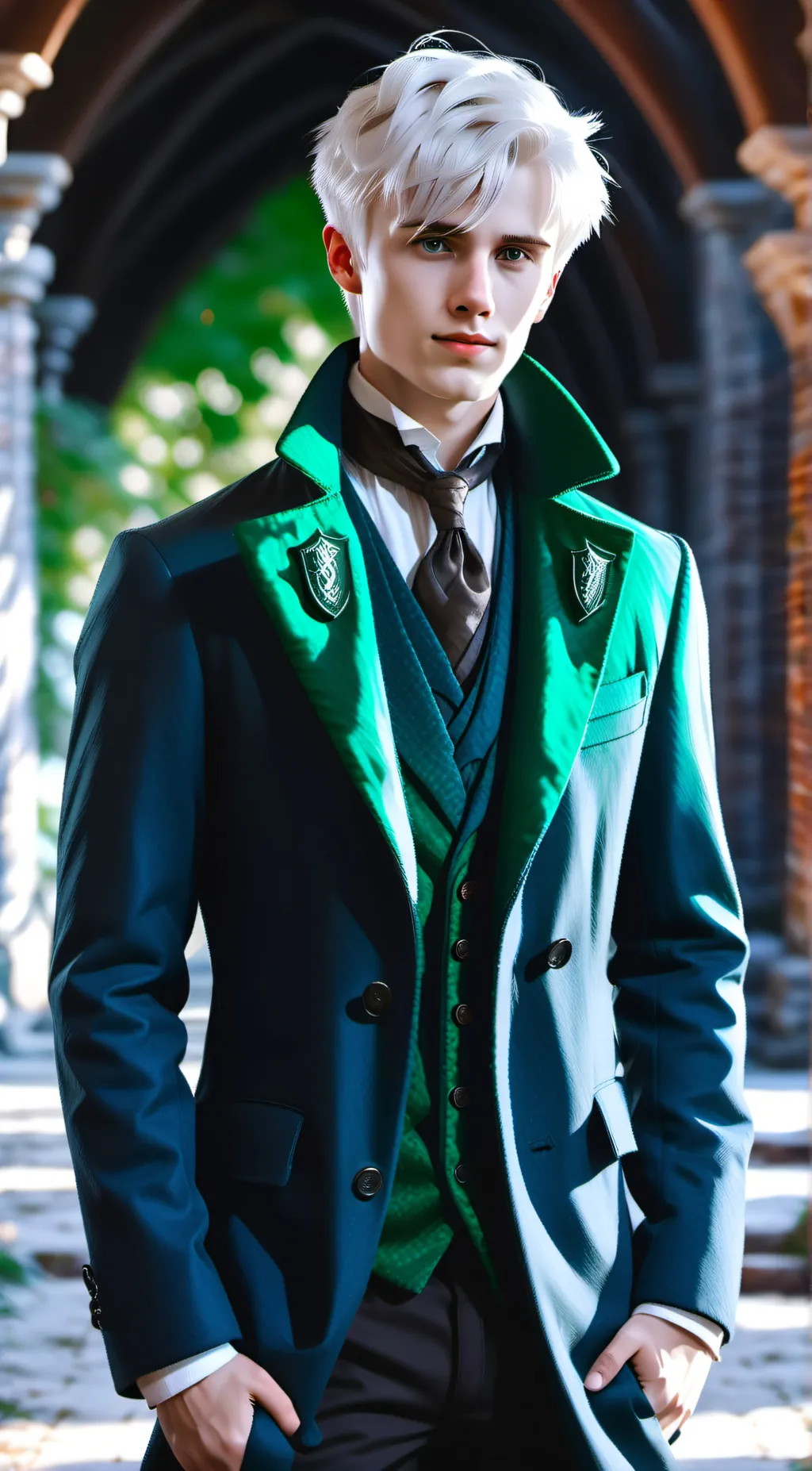 ai character: draco malfoy  background
