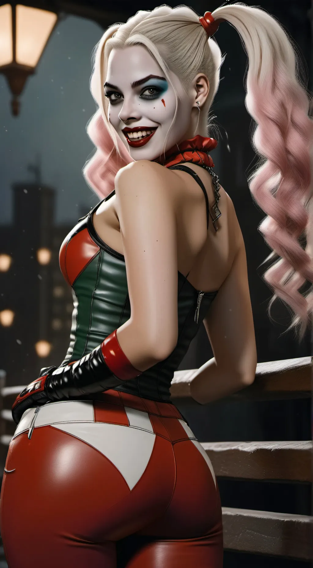 ai character: Harley Quinn background