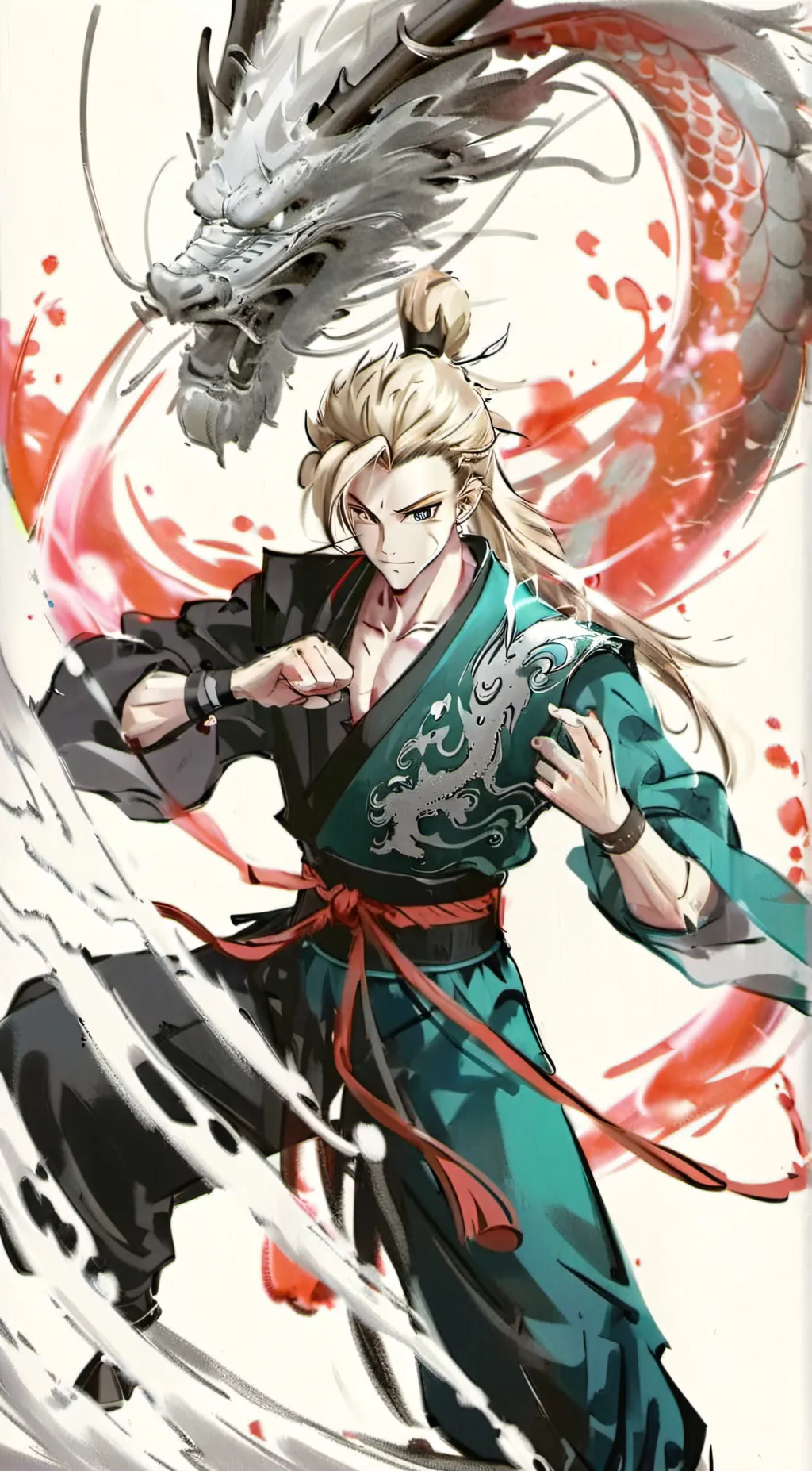 ai character: Ryū tatsuki  background