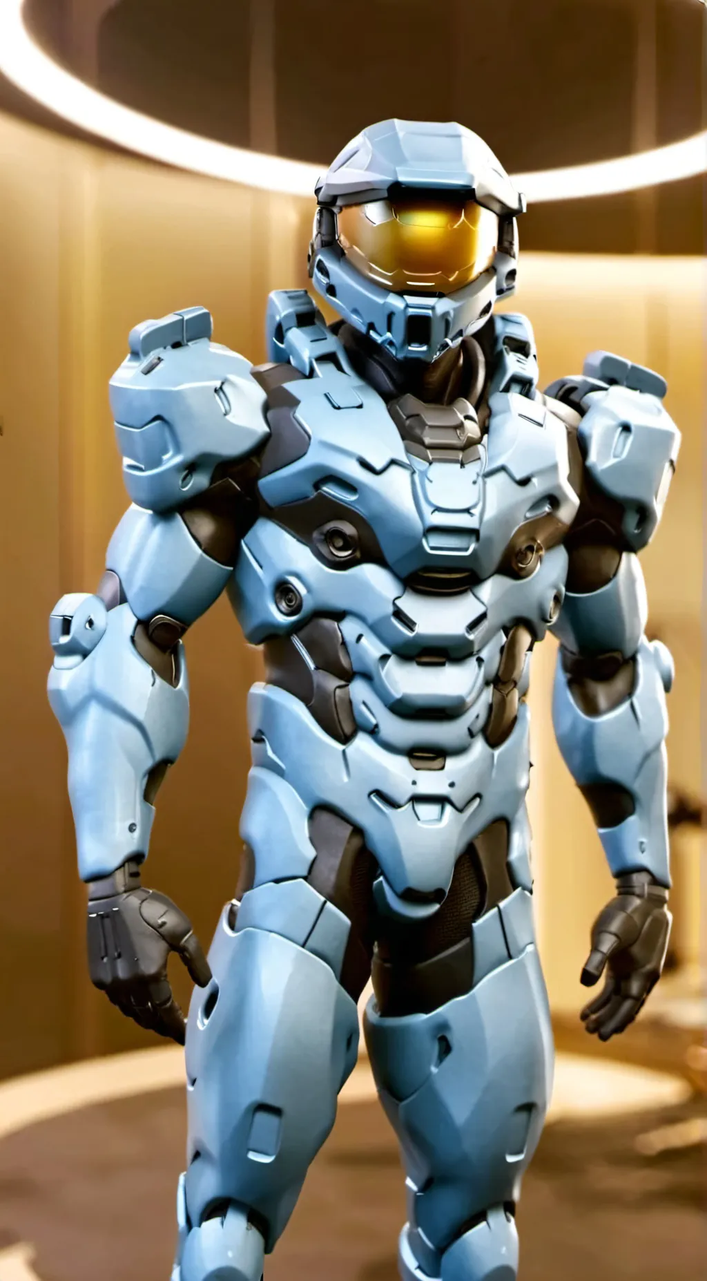 ai character: churkh redvsblue background