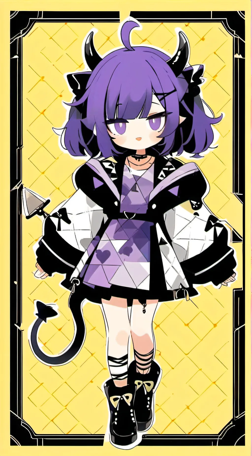 ai character: coral background