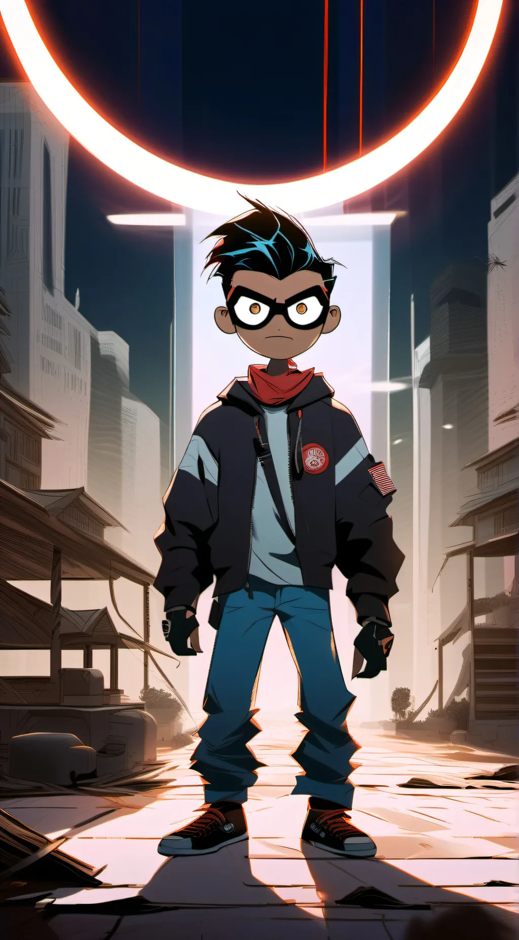 ai character: The Teen Titans background
