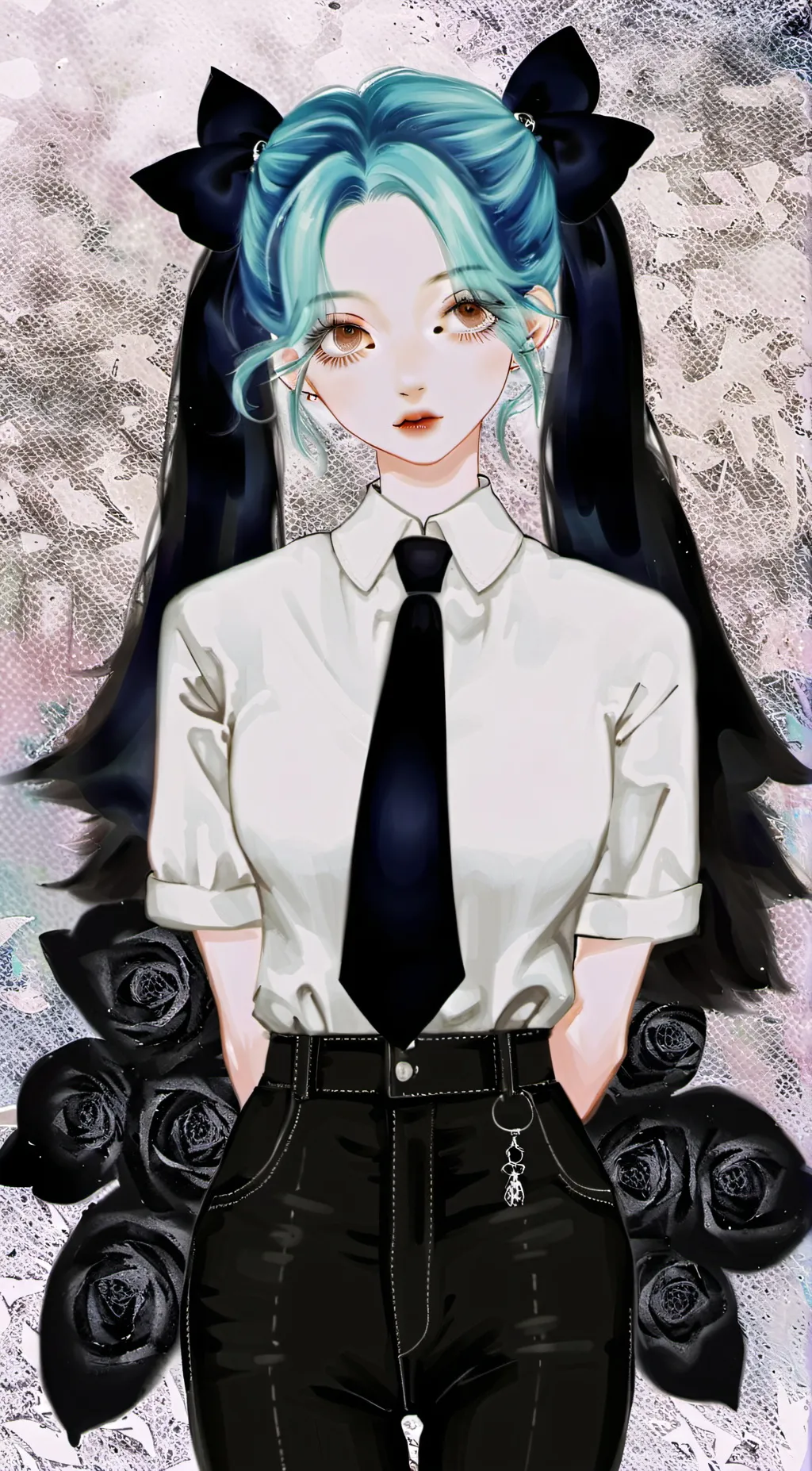ai character: Miku background