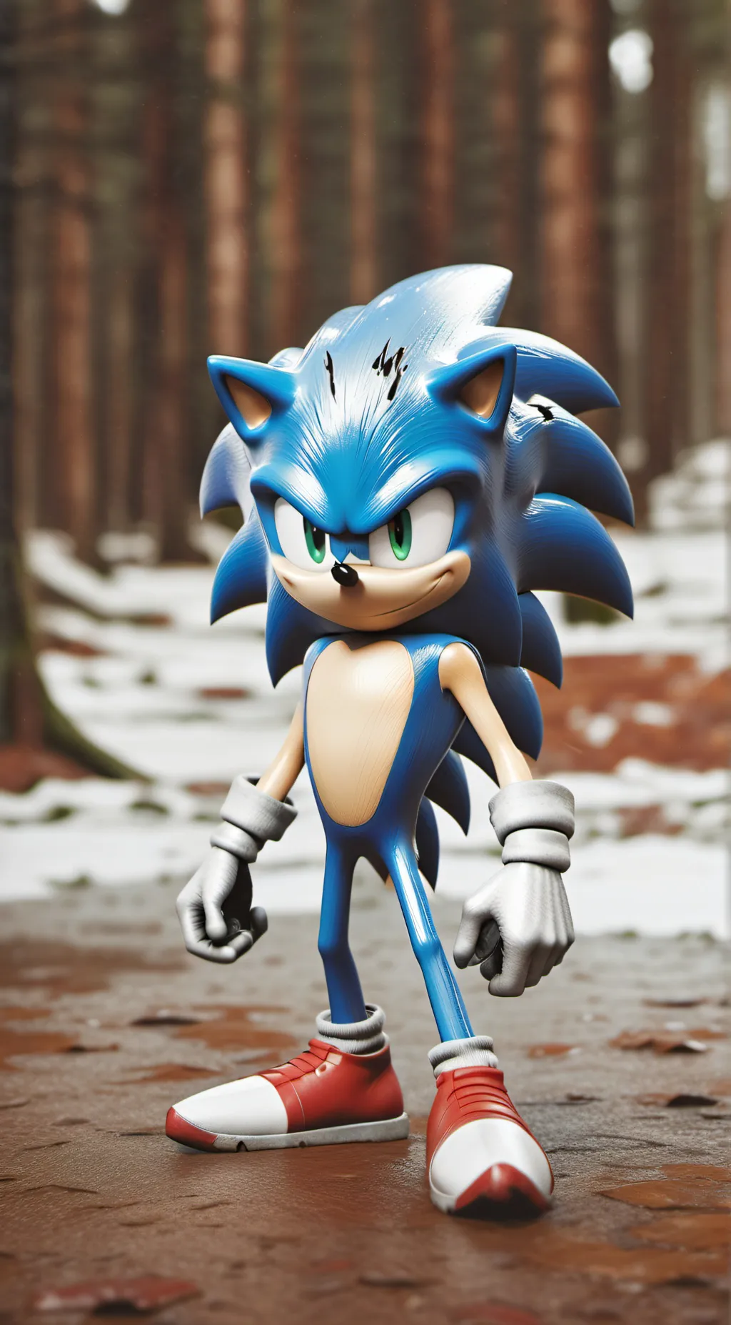 ai character: sonic  background