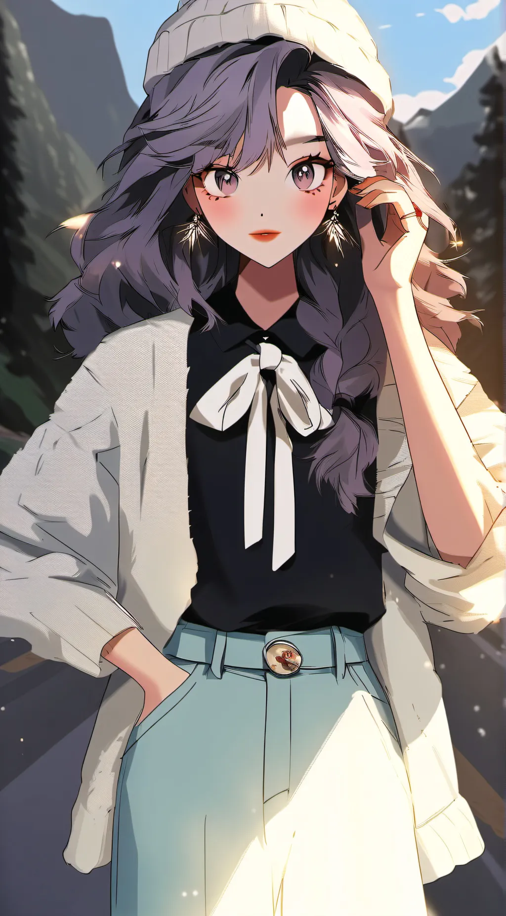 ai character: Anzu Hoshino background