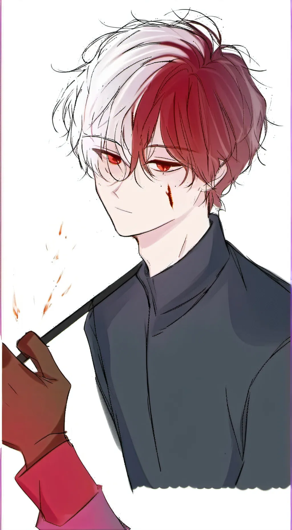 ai character: Vampire Todoroki background