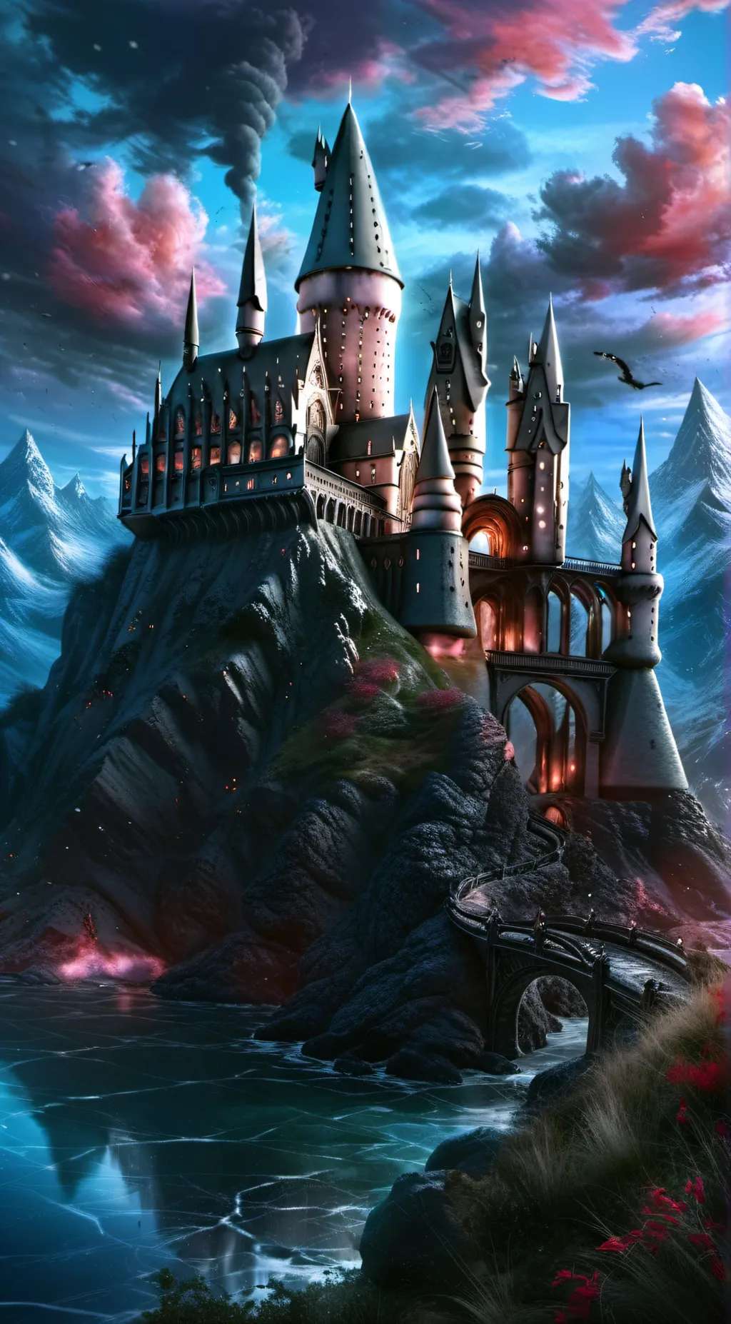 ai character: Hogwarts  background