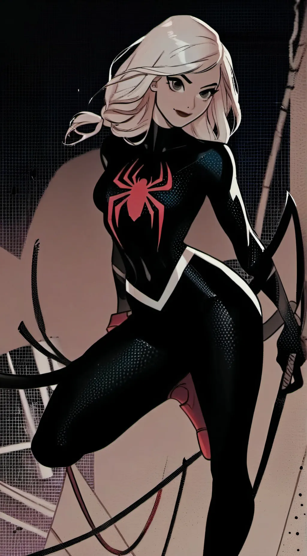 ai character: Spider Gwen background
