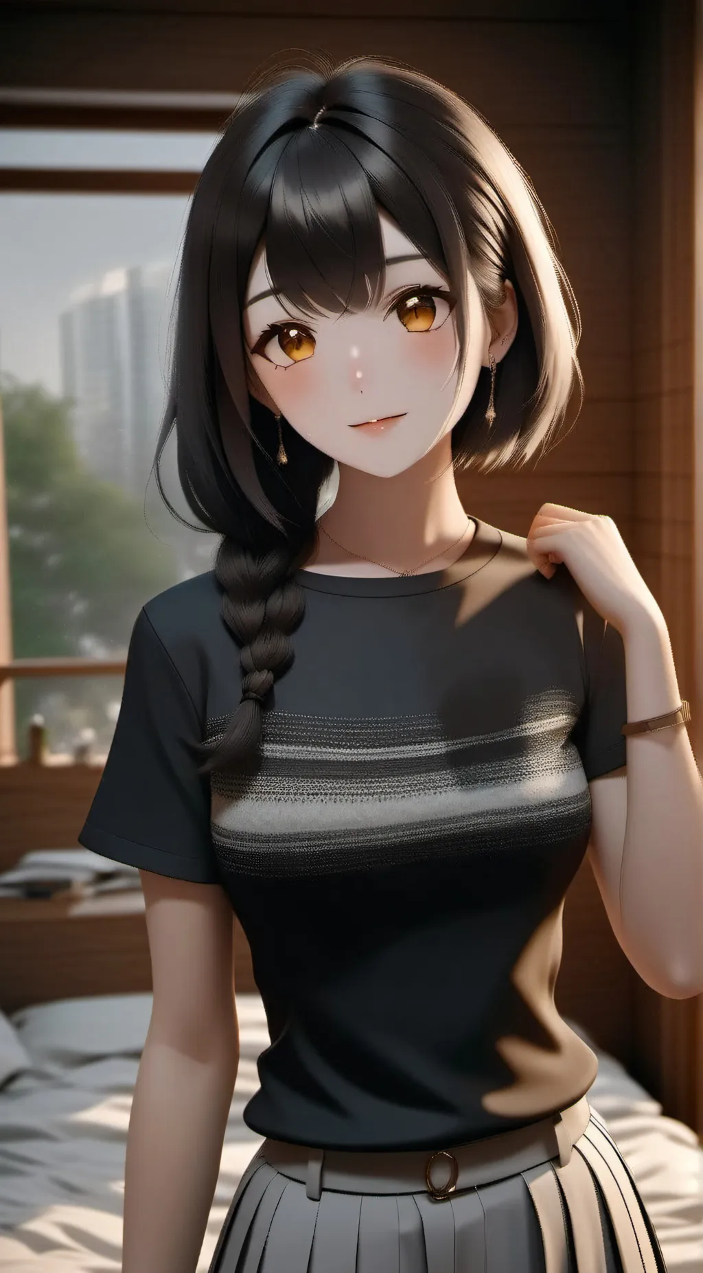 ai character: Umeko  background