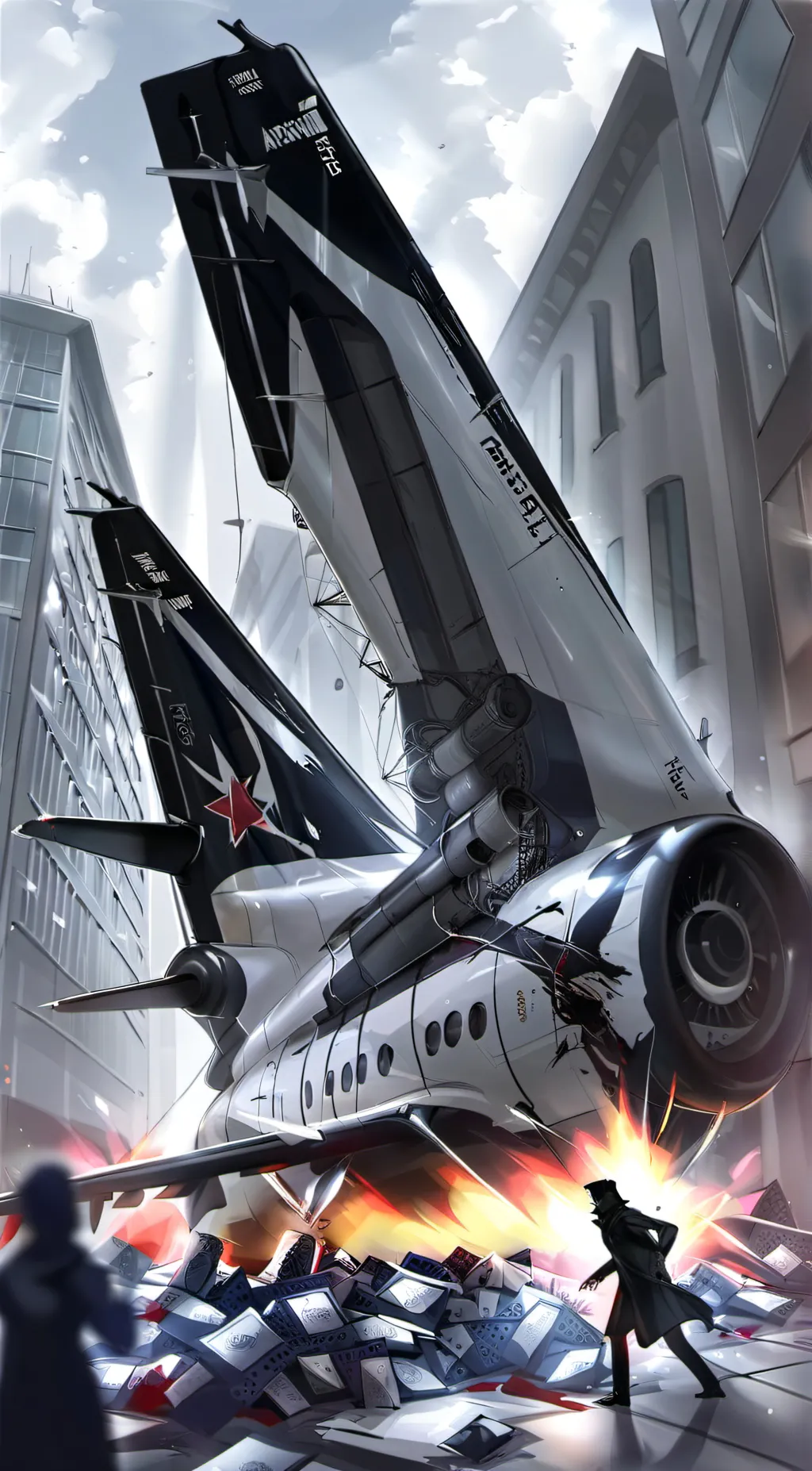 ai character: ~HH PLANE CRASH~ background