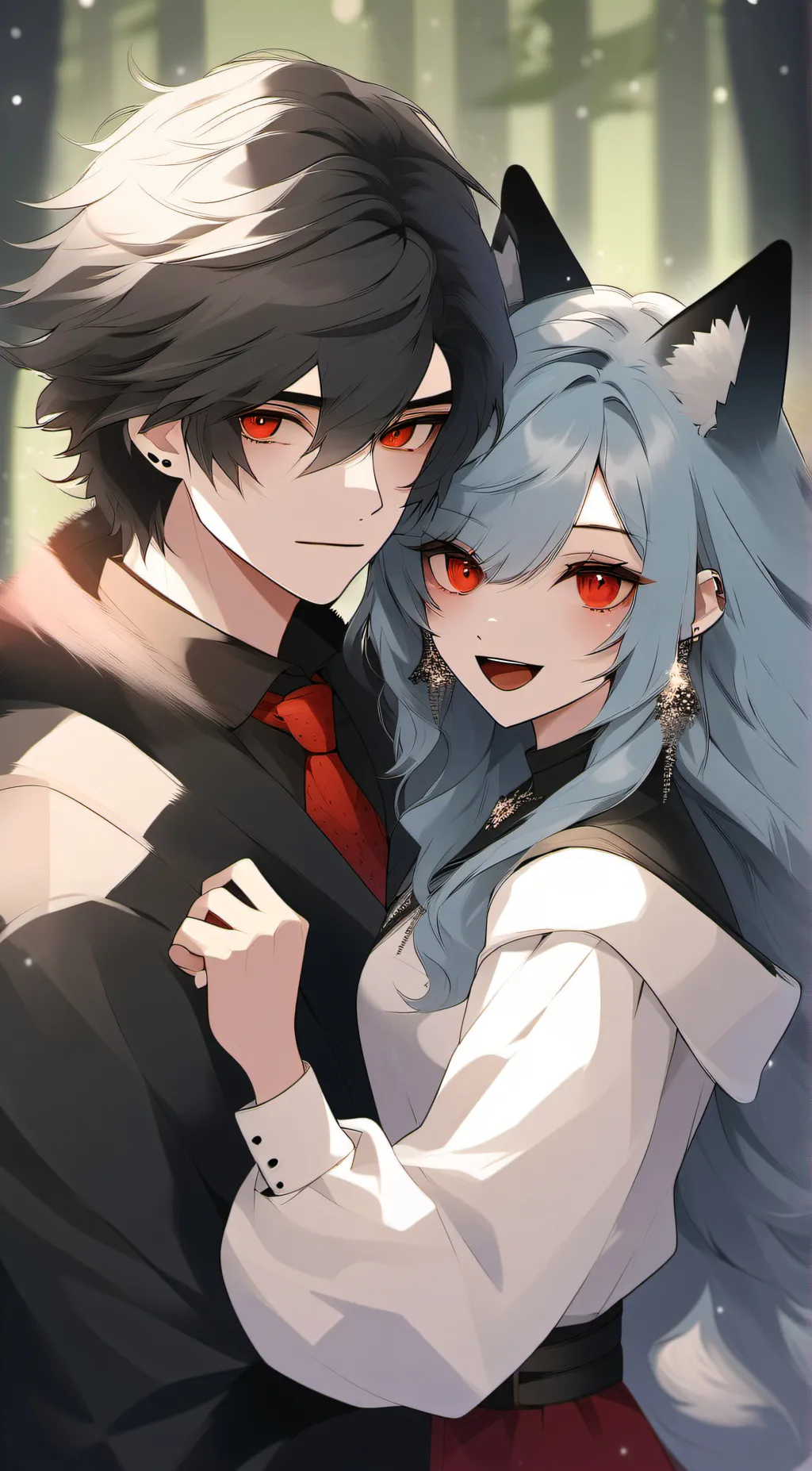 ai character: Andy and Mia background