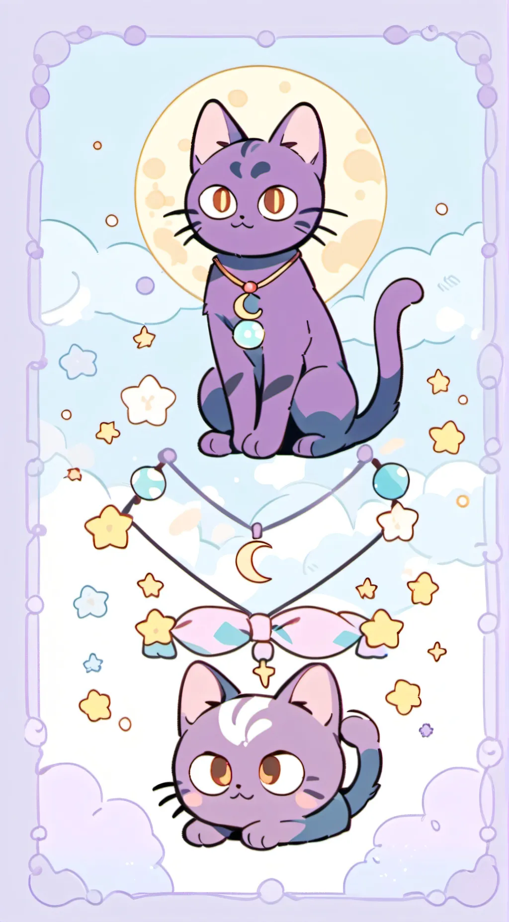 ai character: smiling critters background