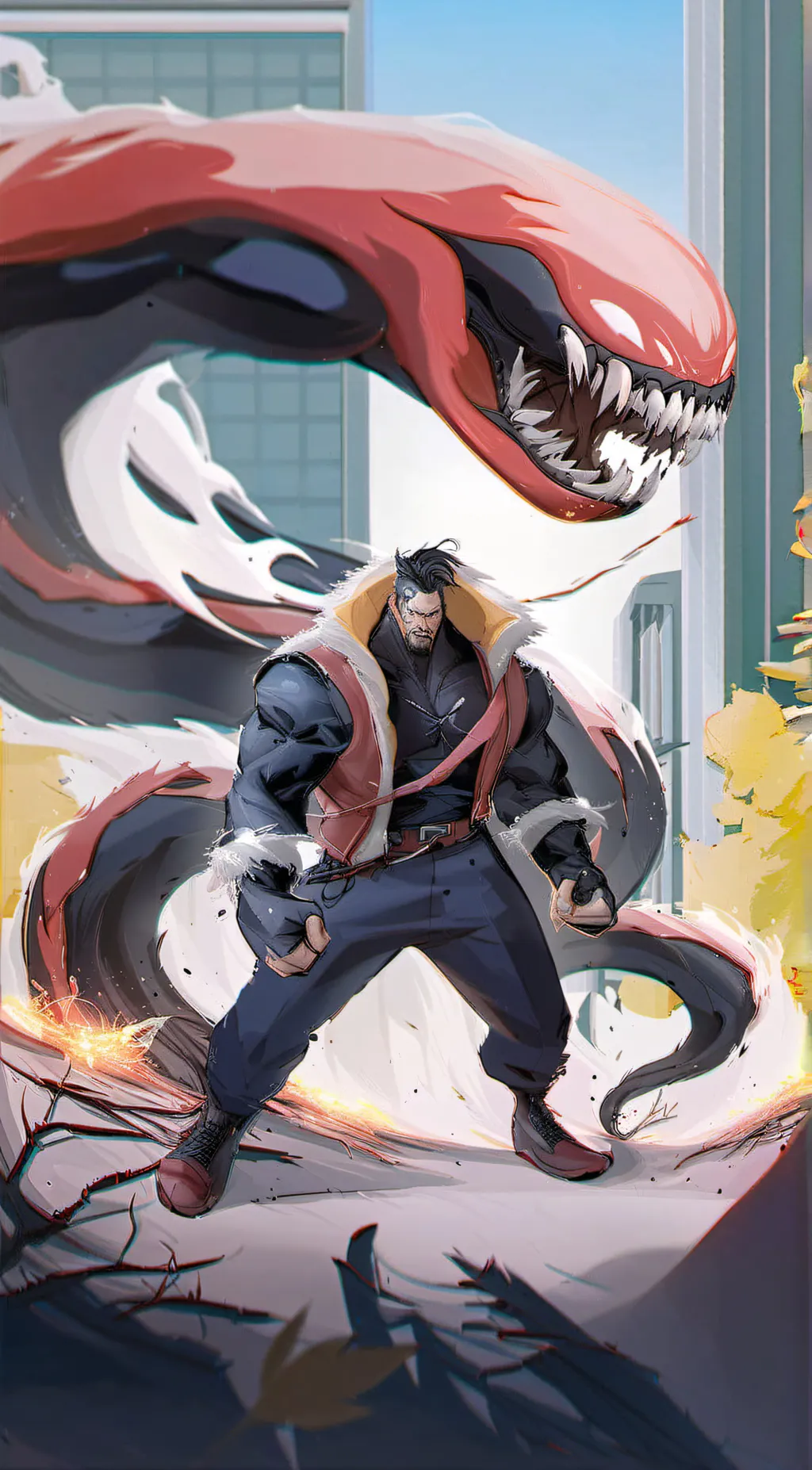 ai character: Gore (Venom’sKid) background