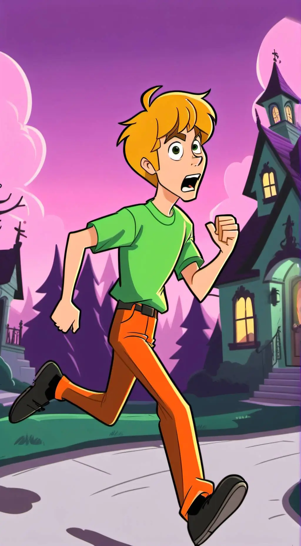 ai character: Shaggy background