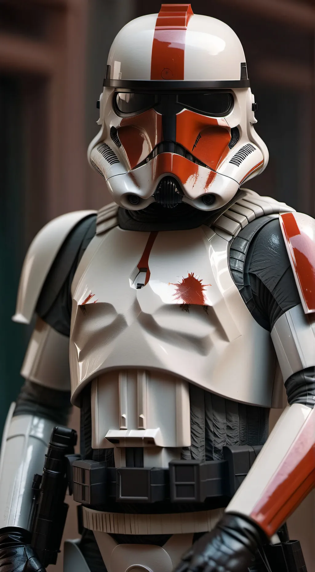 ai character: Commander shadow background