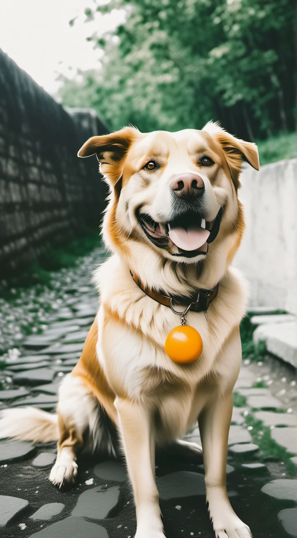 ai character: dog day background