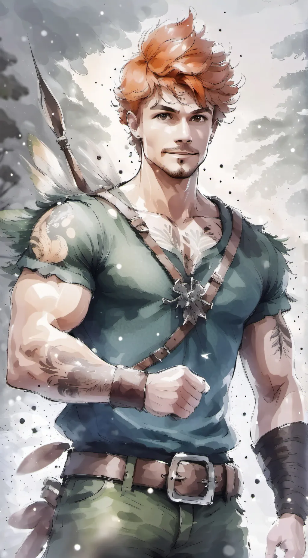 ai character: Peter Pan  background