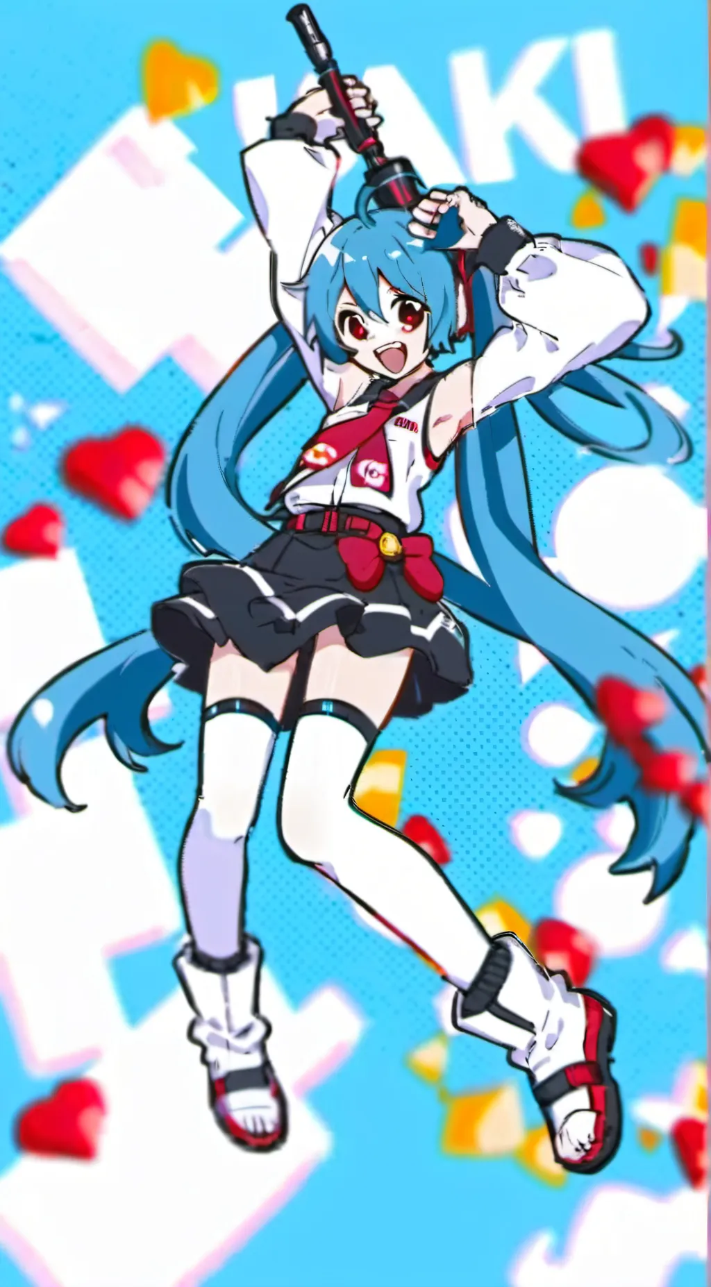 ai character: mezmerizer miku background