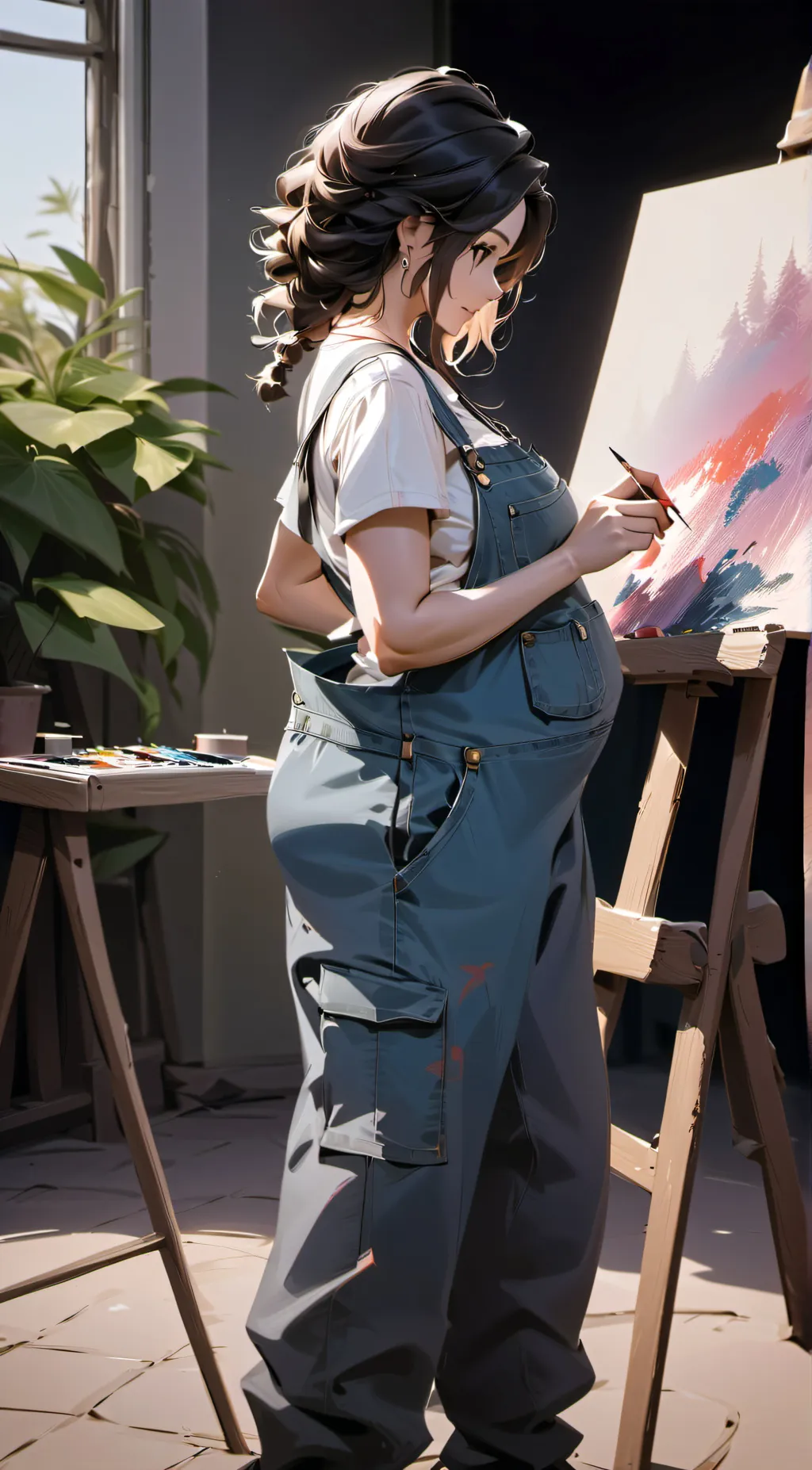 ai character: Artists path background
