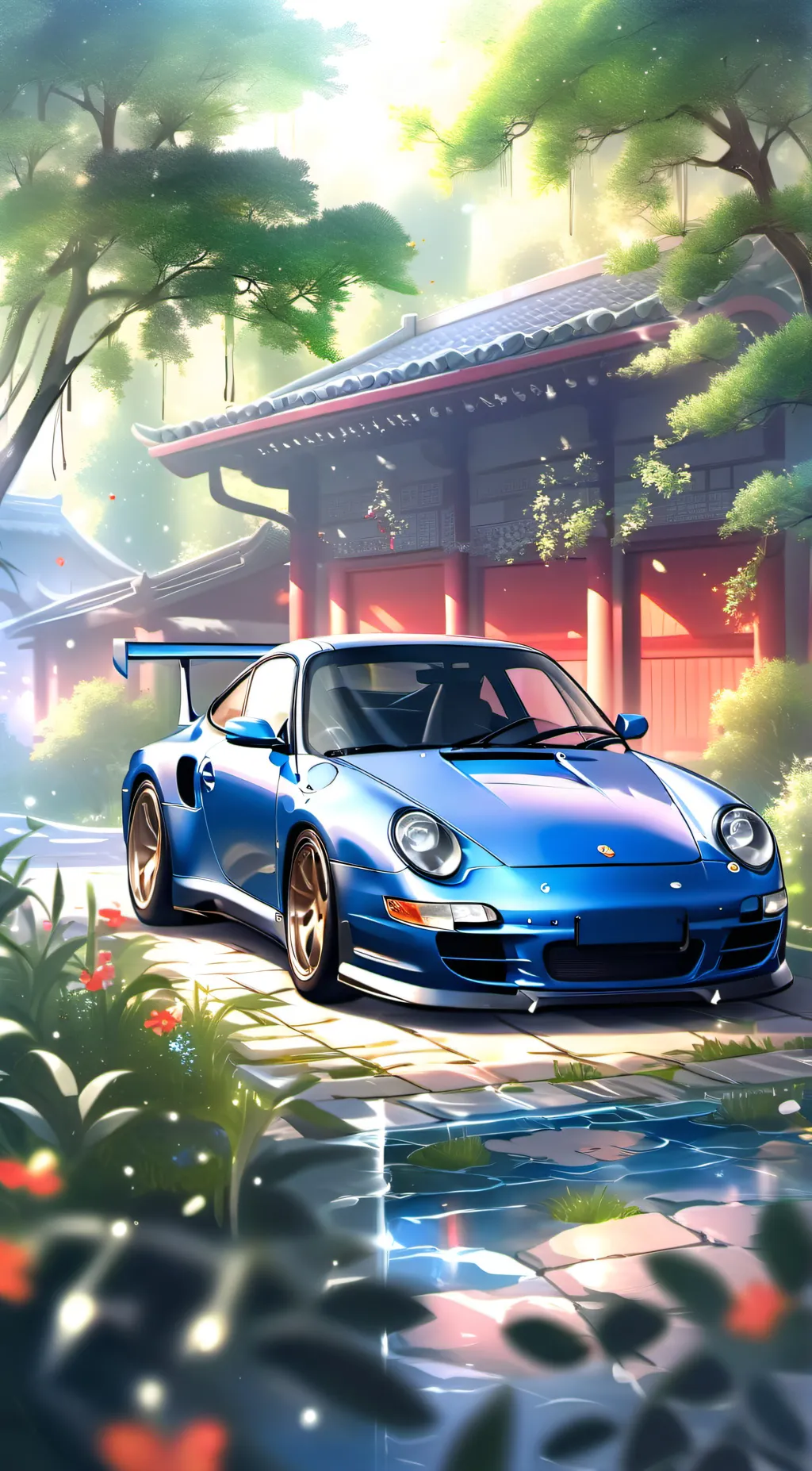 ai character: Sally porsche background