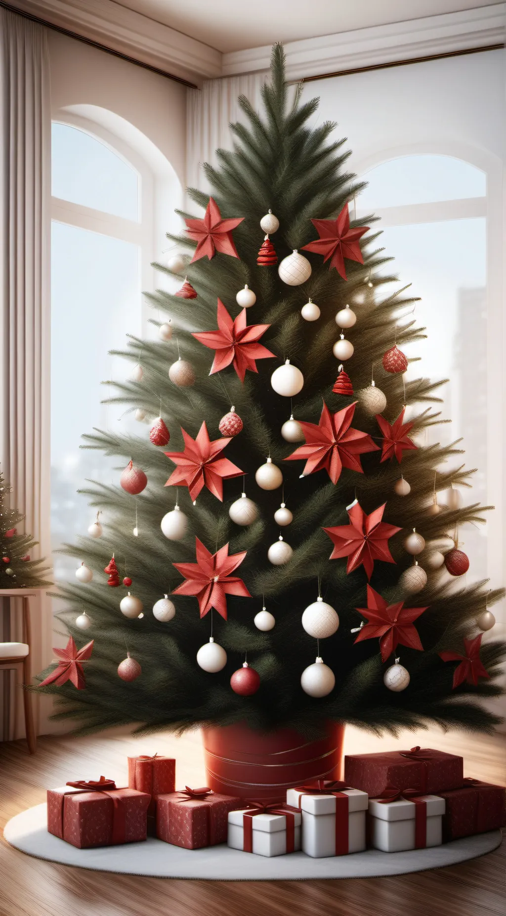 ai character: MHA Christmas! background