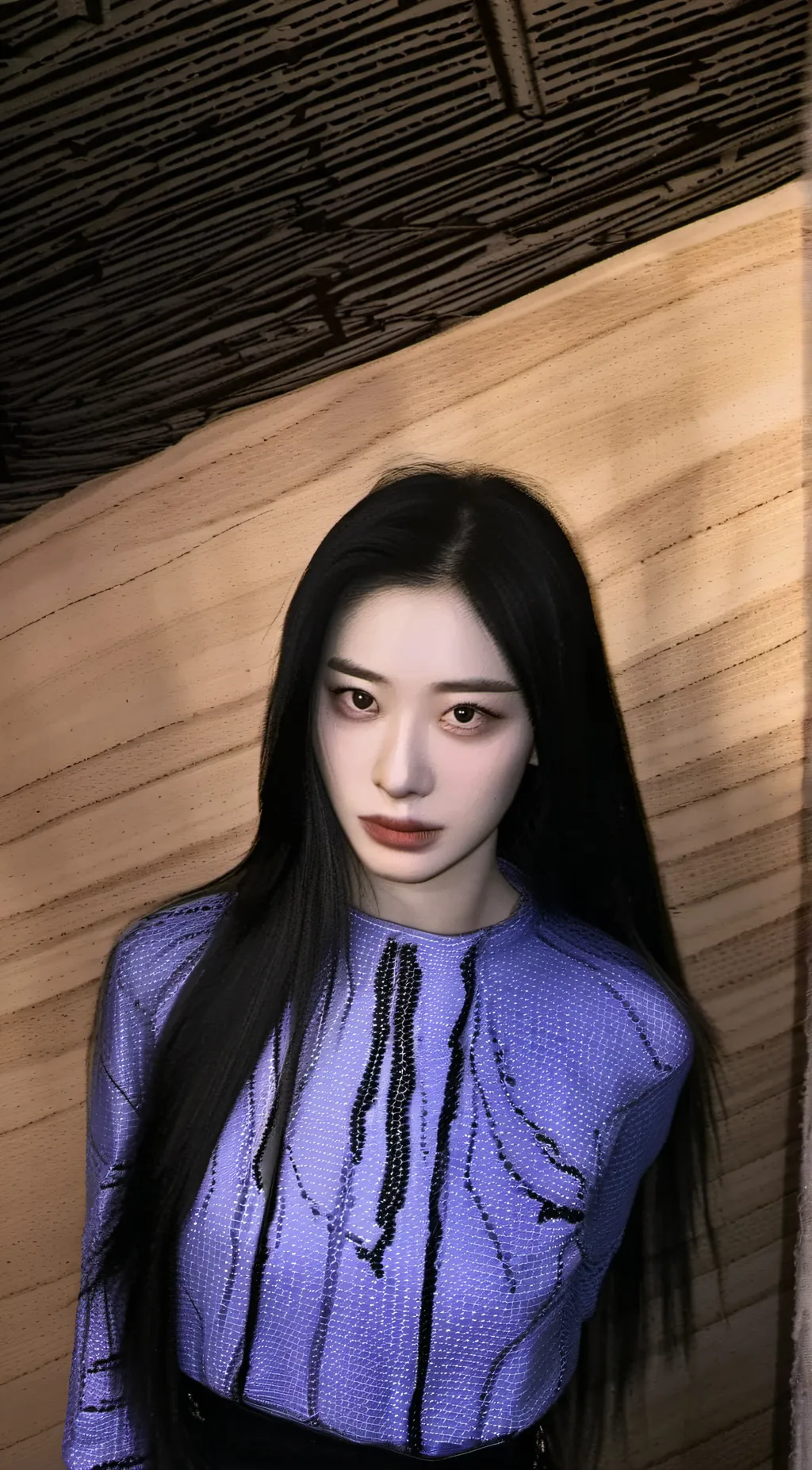 ai character: violet background
