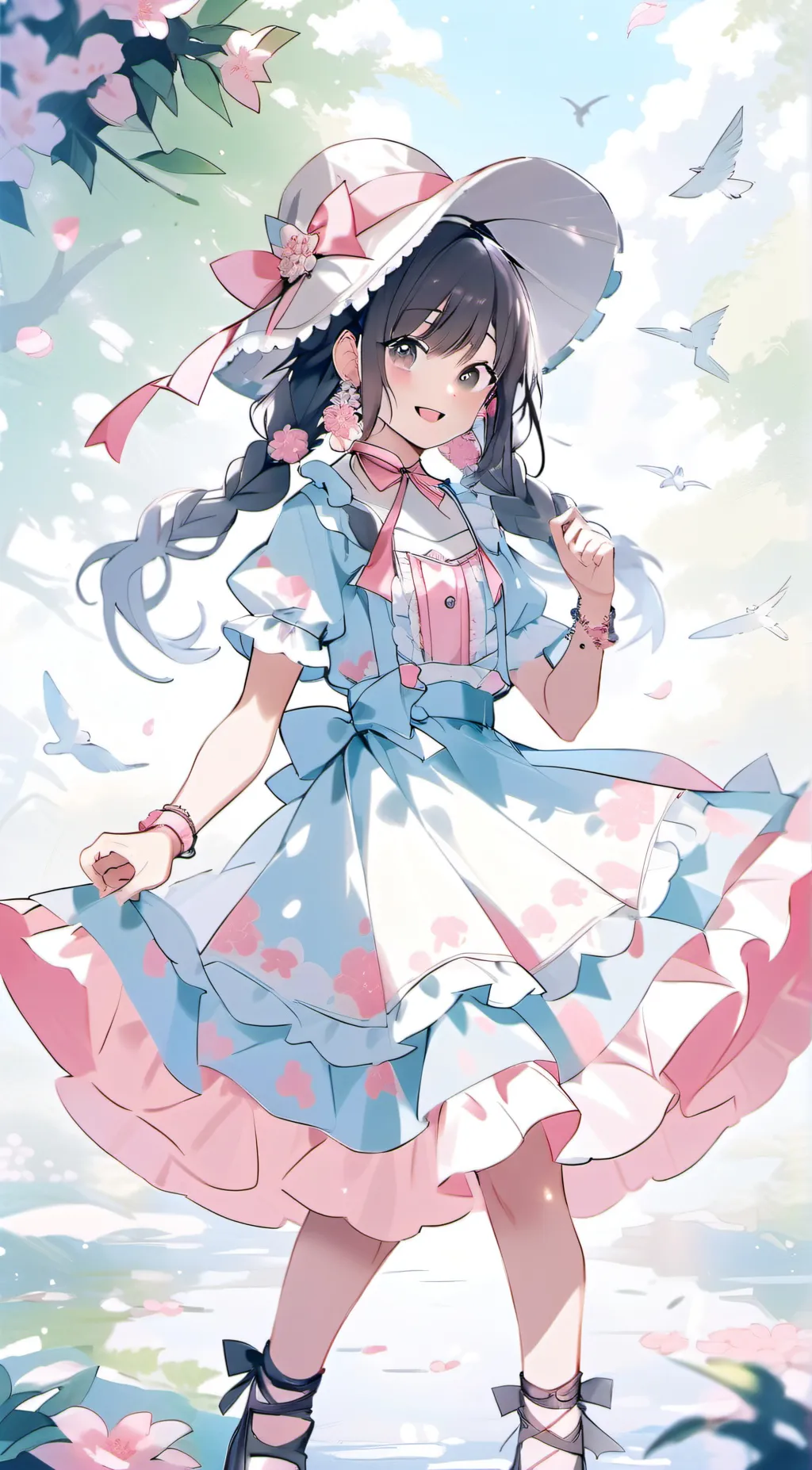 ai character: Suzume background