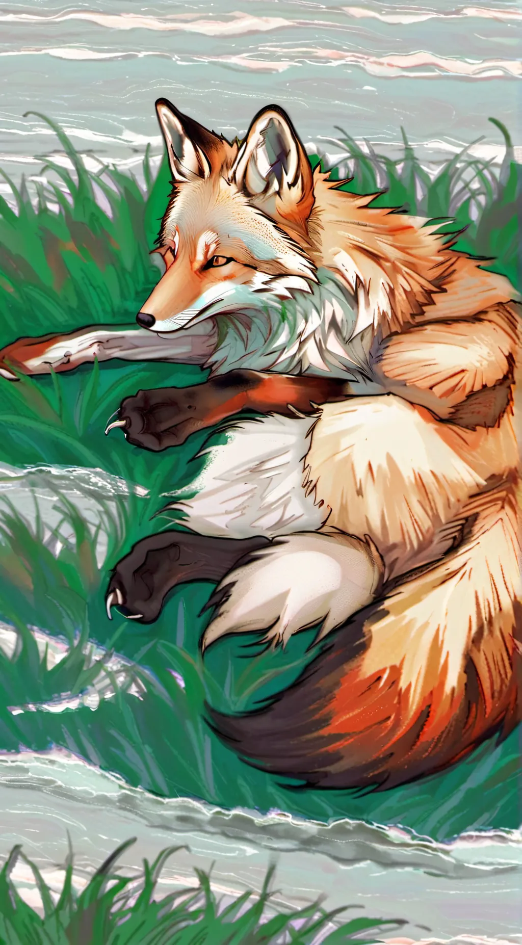 ai character: fox background