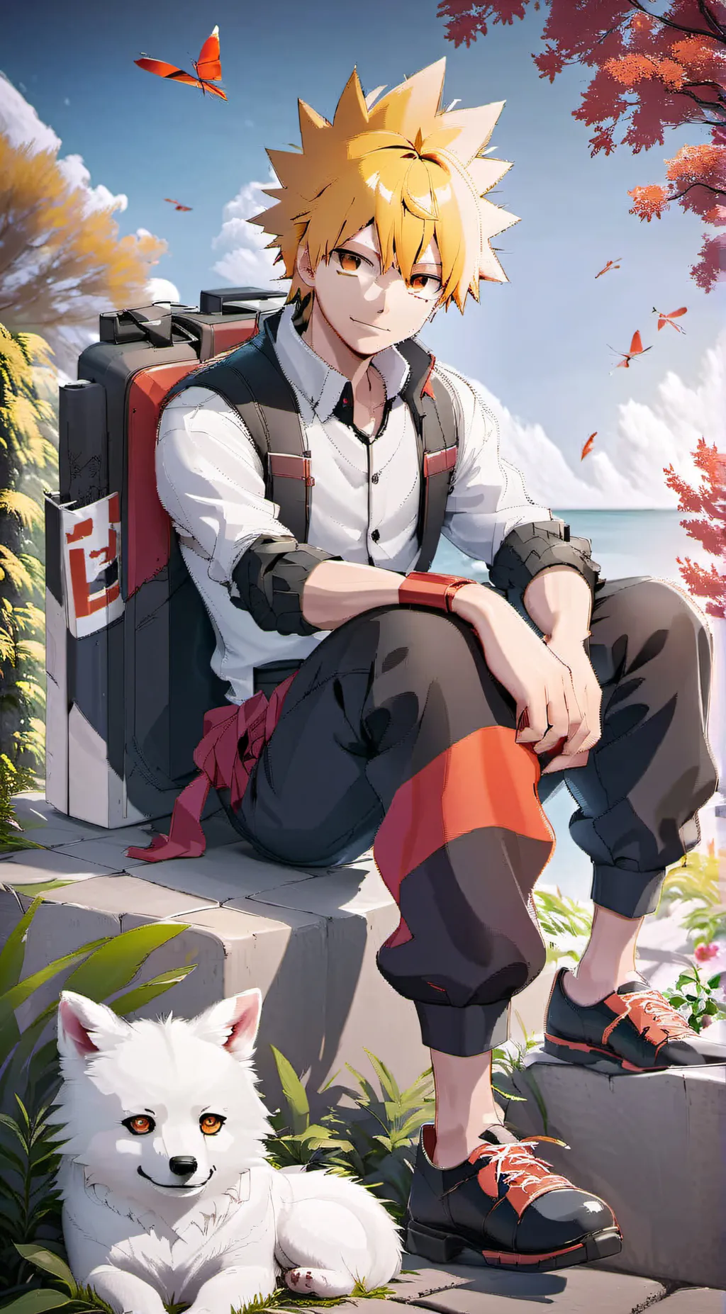 ai character: Bakugou background