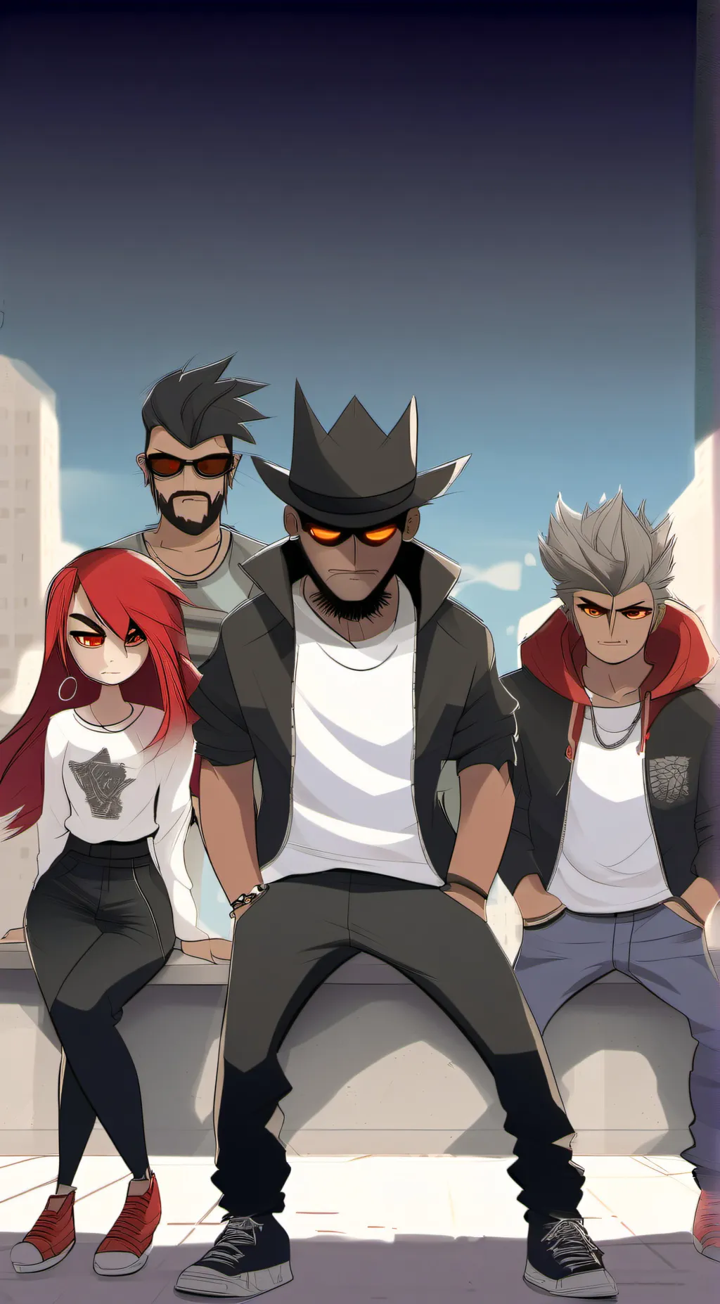 ai character: The gang background