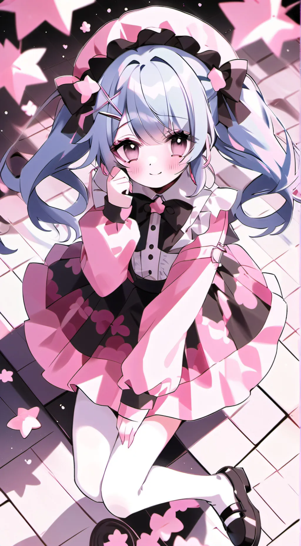 ai character: soft sky background