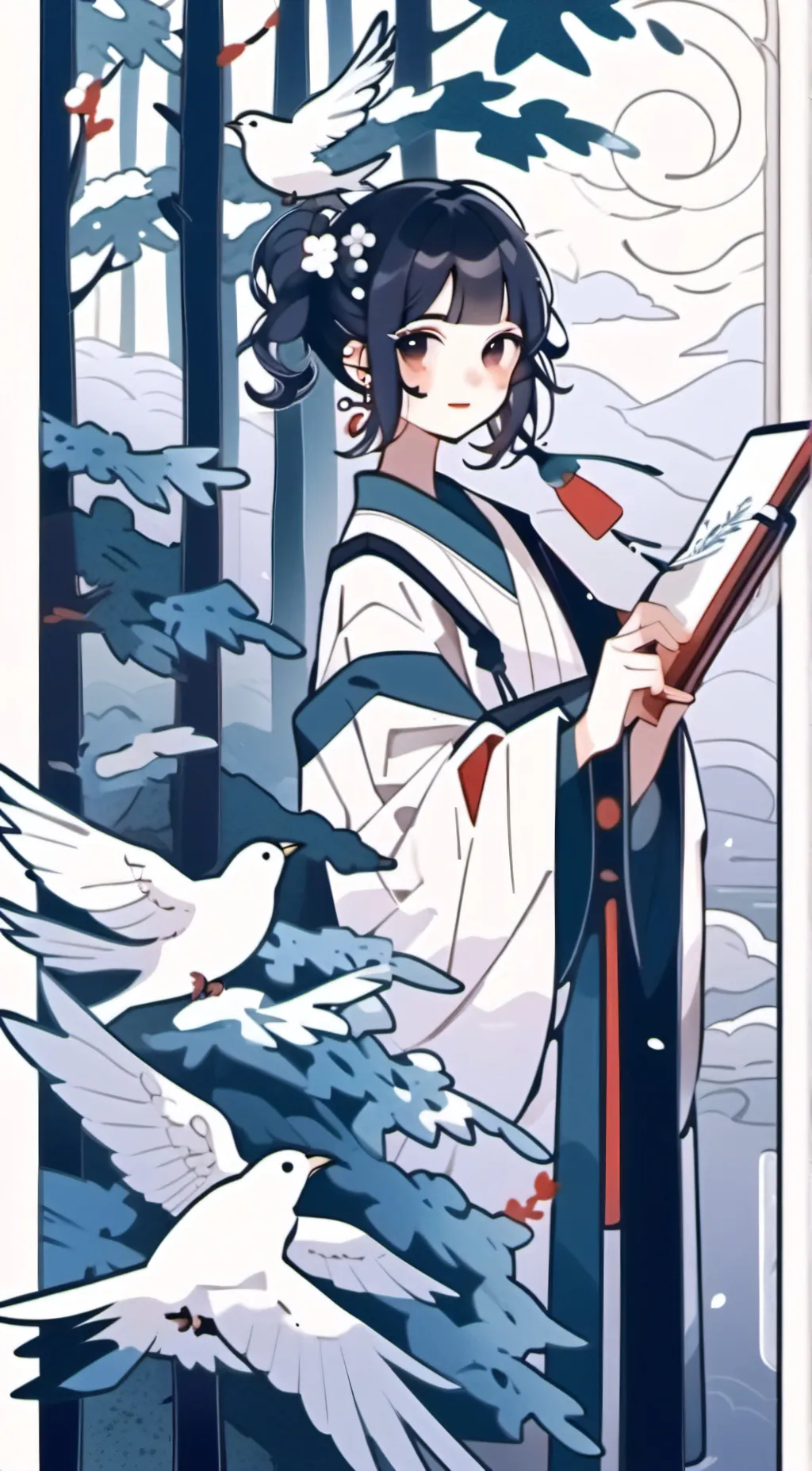 ai character: Sakura background