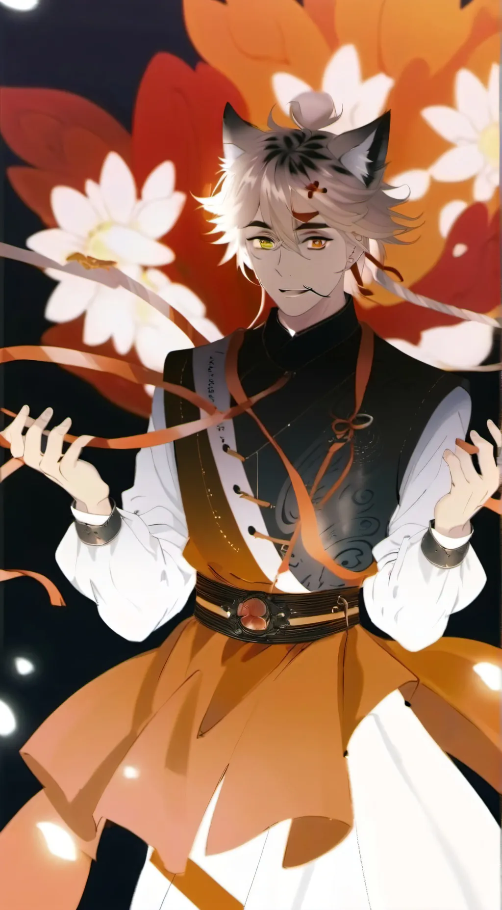 ai character: fox douma background