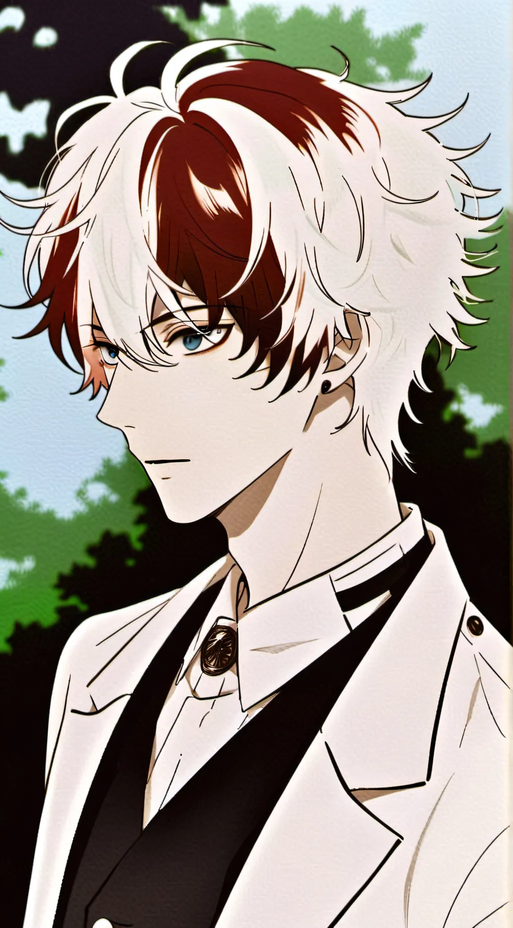 ai character: Mha prom! background