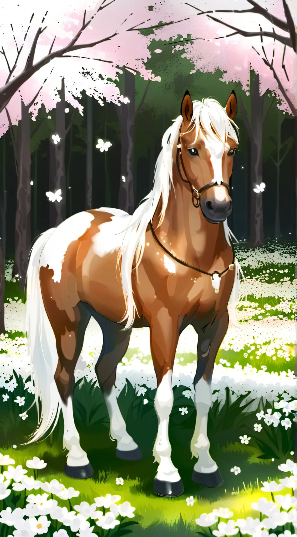 ai character: orchid background