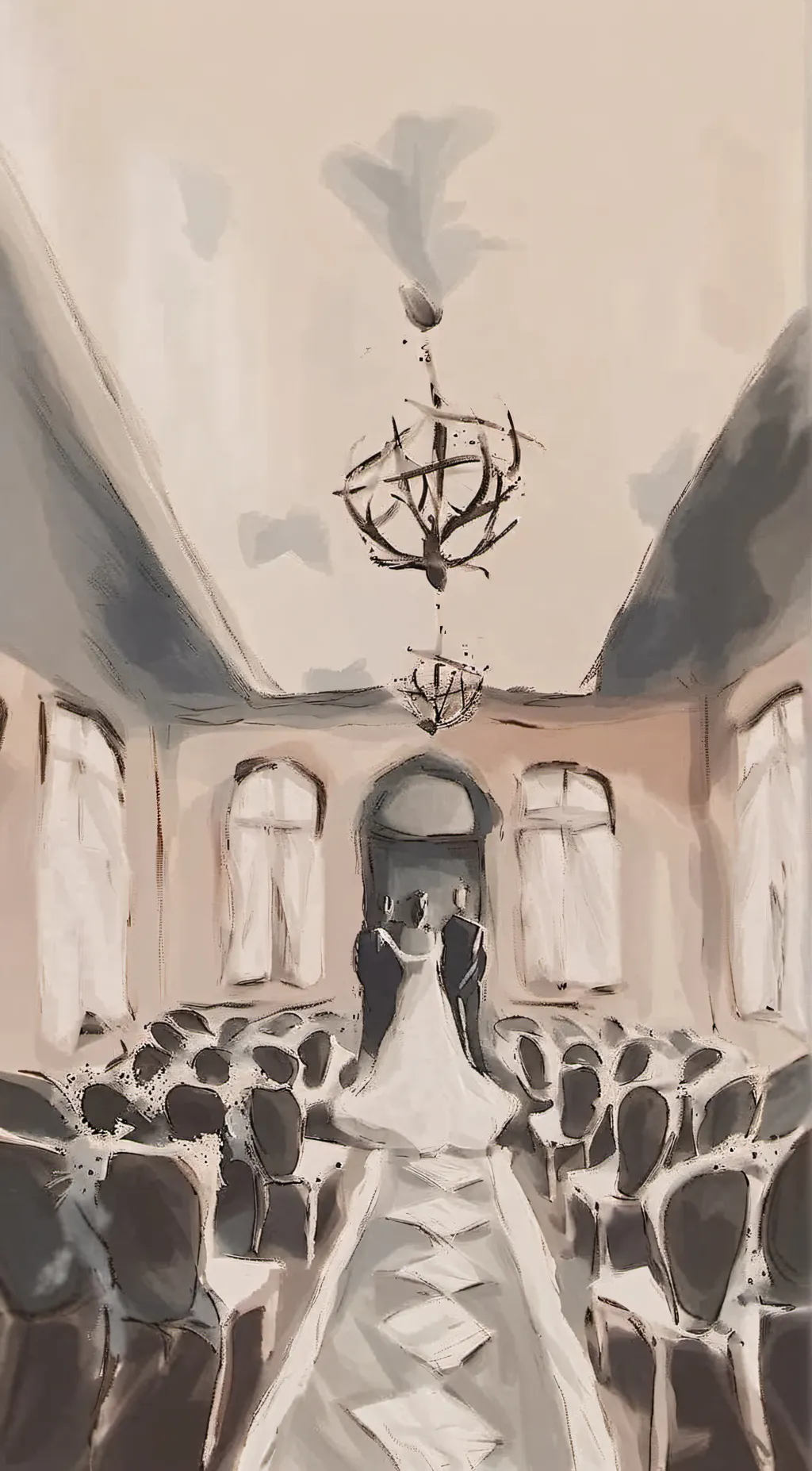 ai character: wedding  background