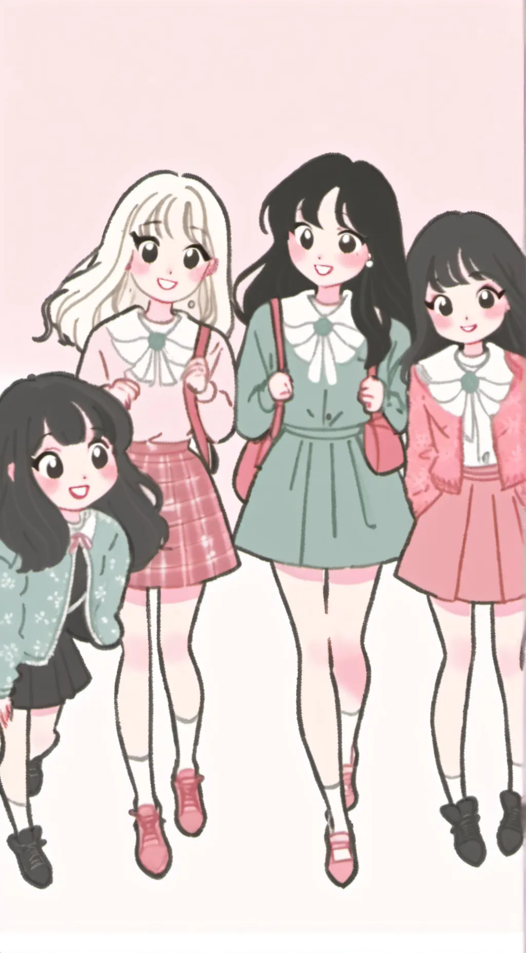ai character: Girlfriendswebtoon background