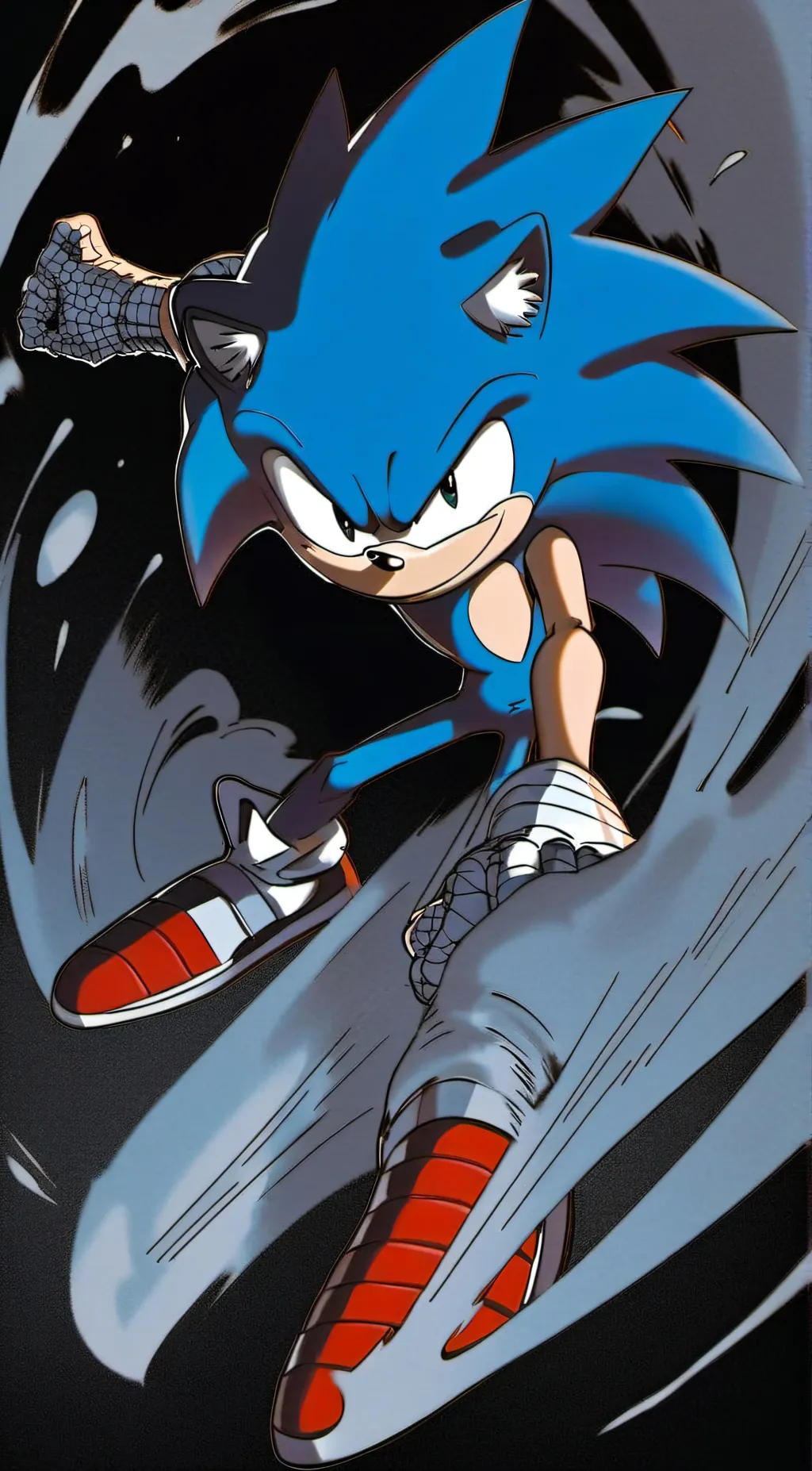 ai character: sonic  background