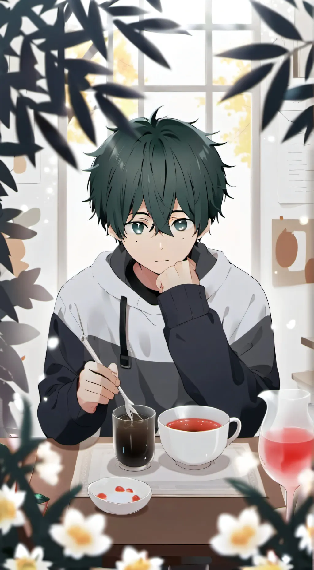 ai character: Deku background