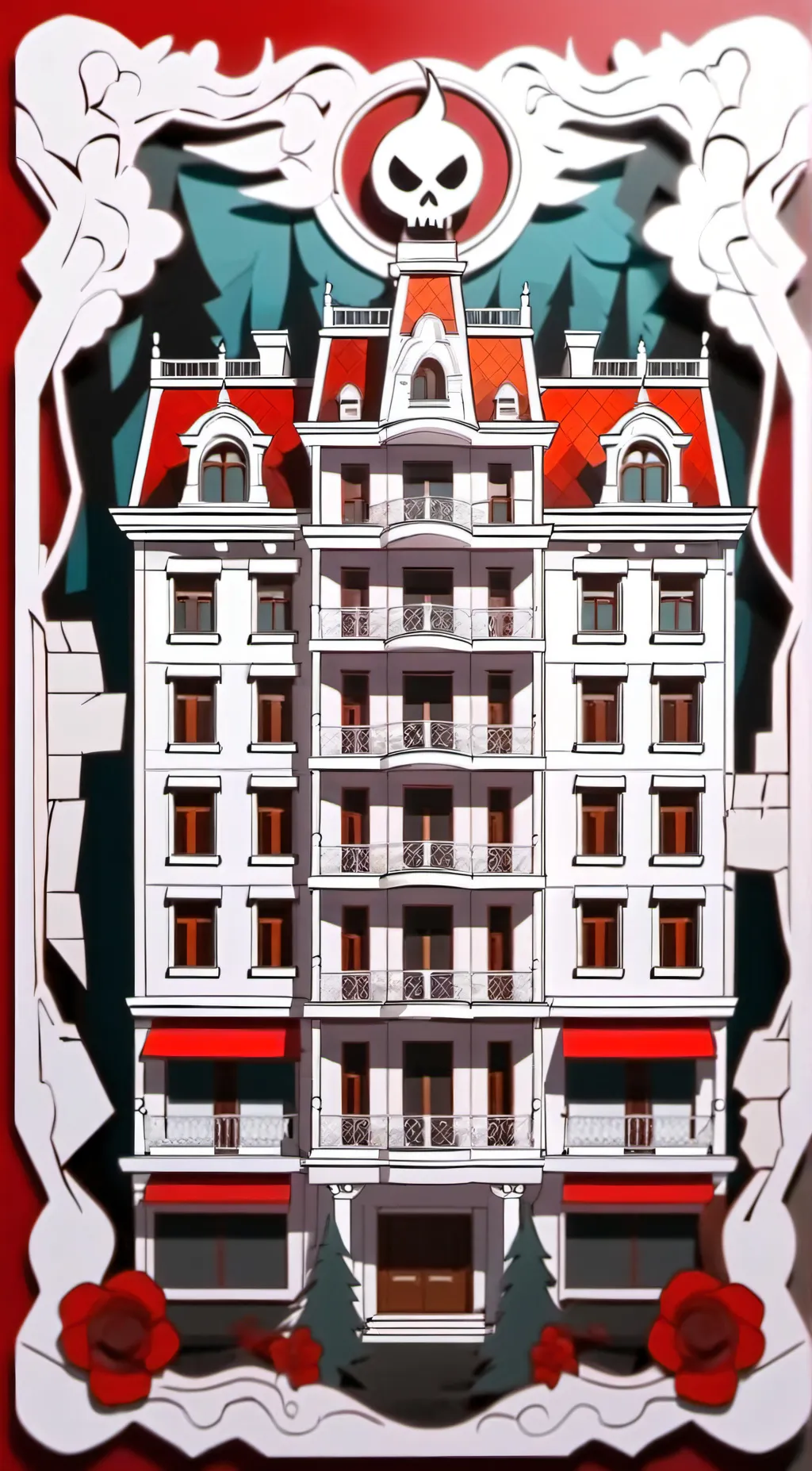 ai character: Hazbin hotel trip background