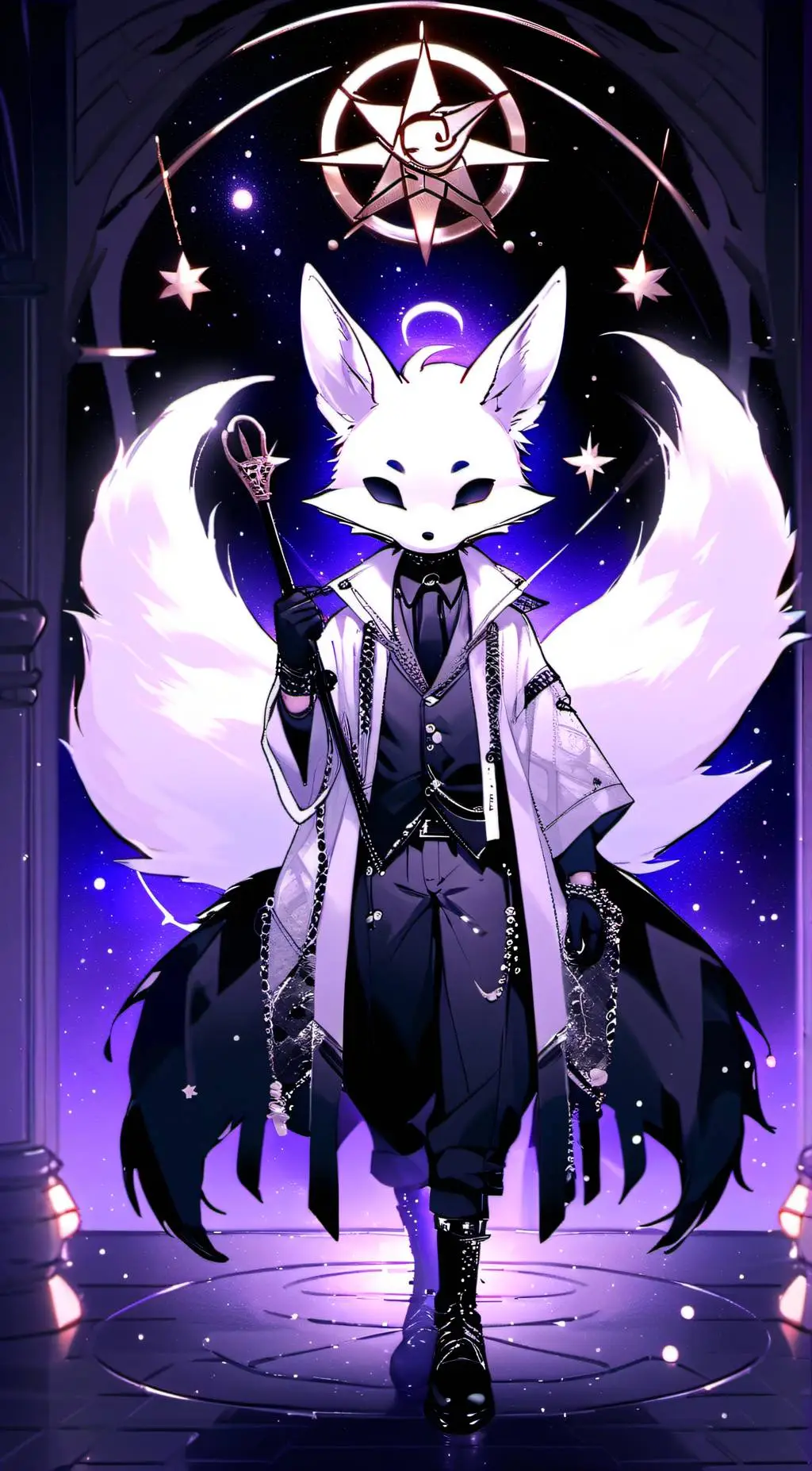ai character: midnight background