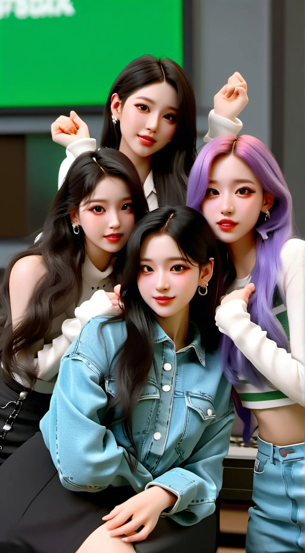 ai character: Blackpink background