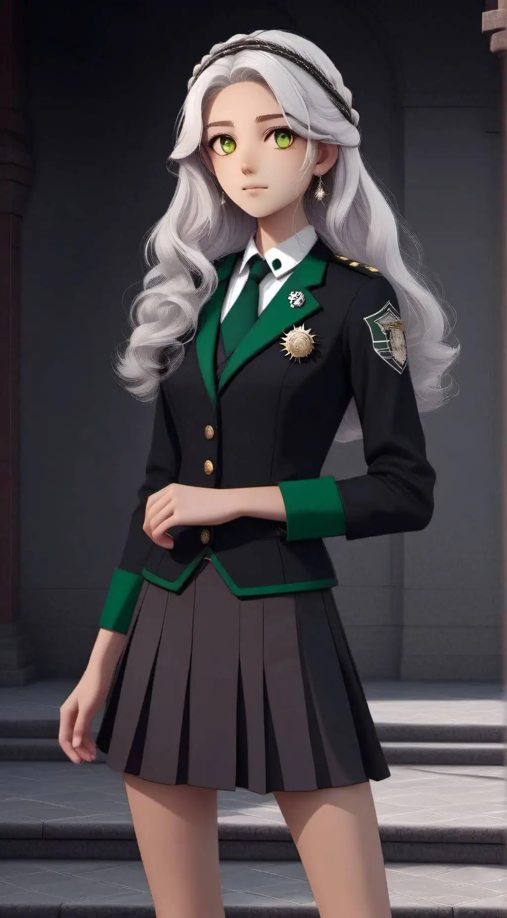 ai character: Studious scout  background