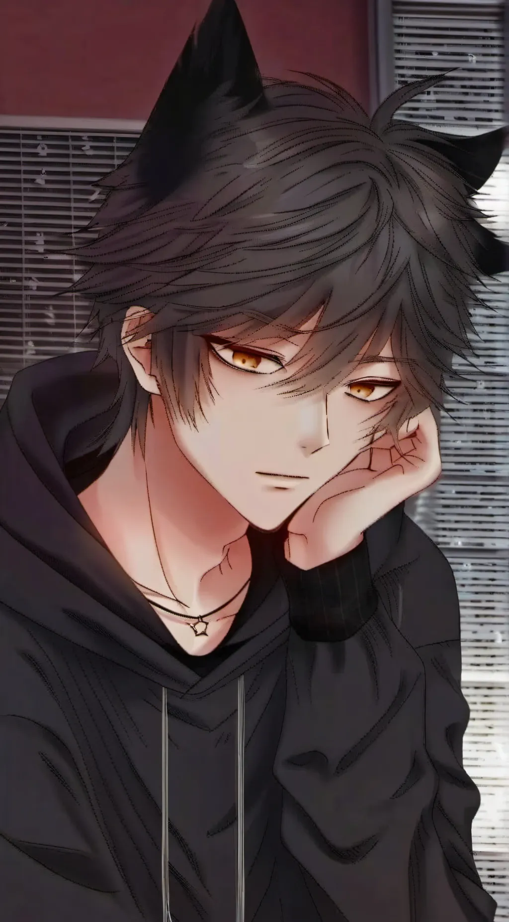 ai character: Catboy  background