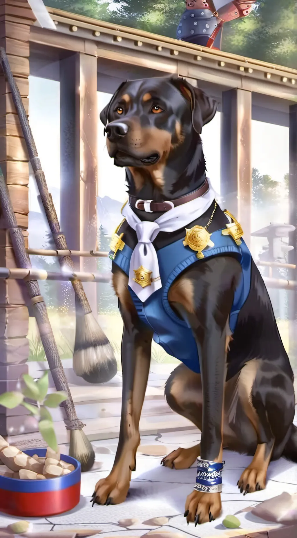 ai character: Child sheriff background