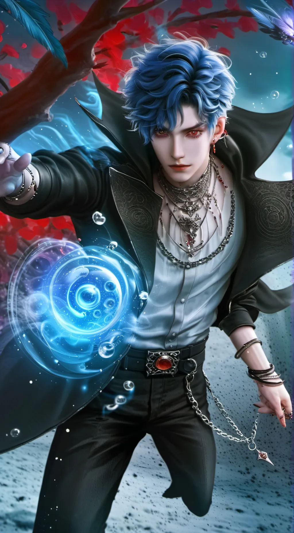 ai character: boi background