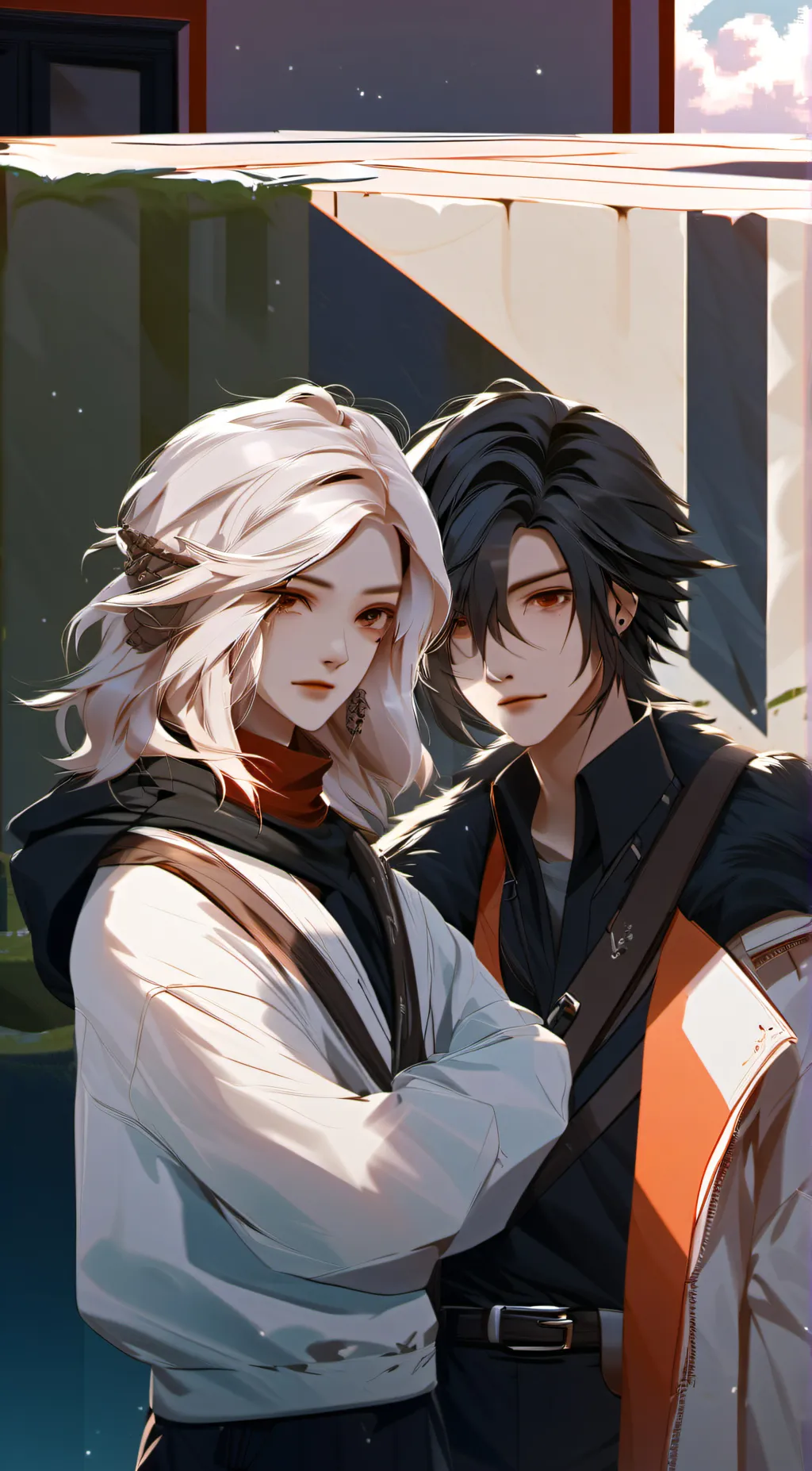 ai character: Zach and Zoey  background