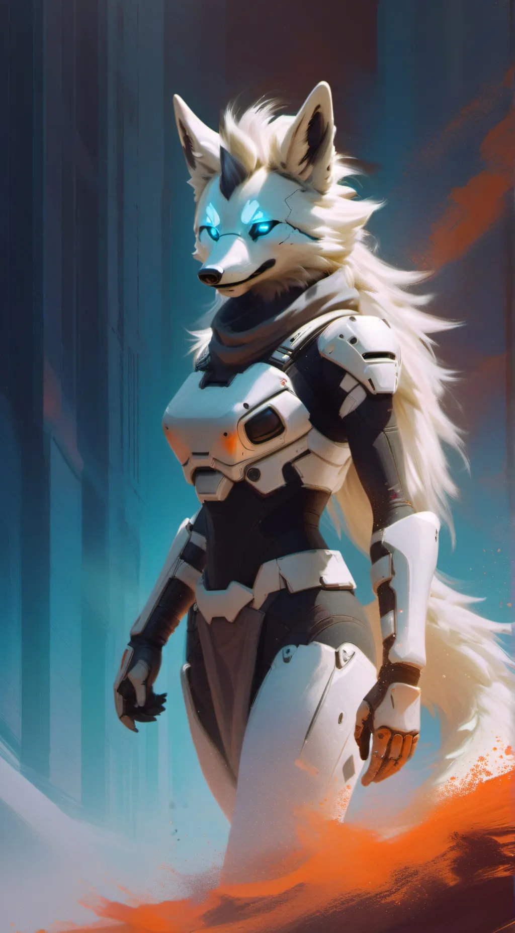 ai character: ash background