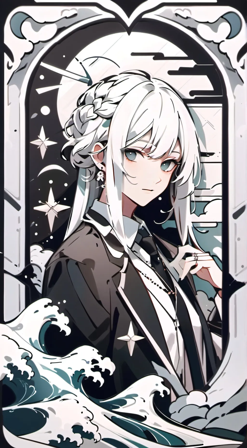 ai character: Luna  background
